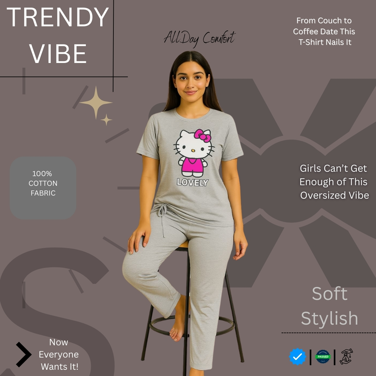 Trendy Women's T-Shirt Set Perfect for Everyday Style