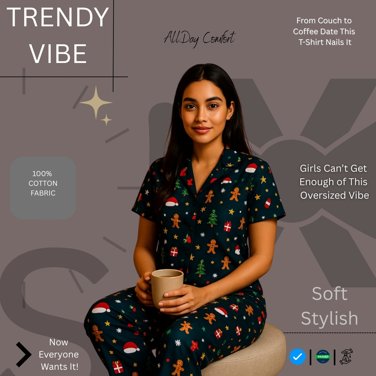 Premium Cotton Shirt Set for Women Perfect for All Day Wear