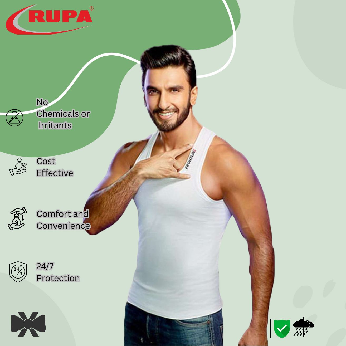Men’s Rupa Frontline perfumed Cotton Vest – Soft, Breathable & Daily Comfort