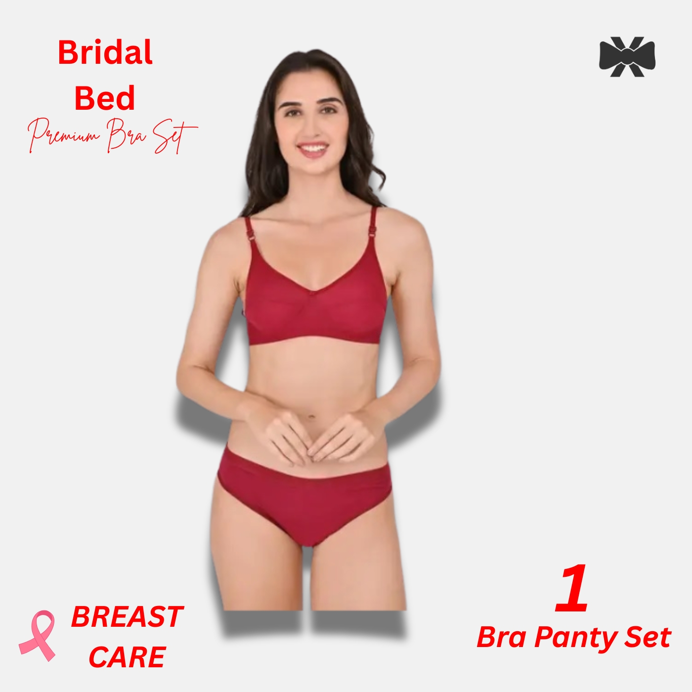 Soft & Comfy Cotton Bra Panty Set for Ladies – Lightweight, Stretchable & Perfect Fit Innerwear