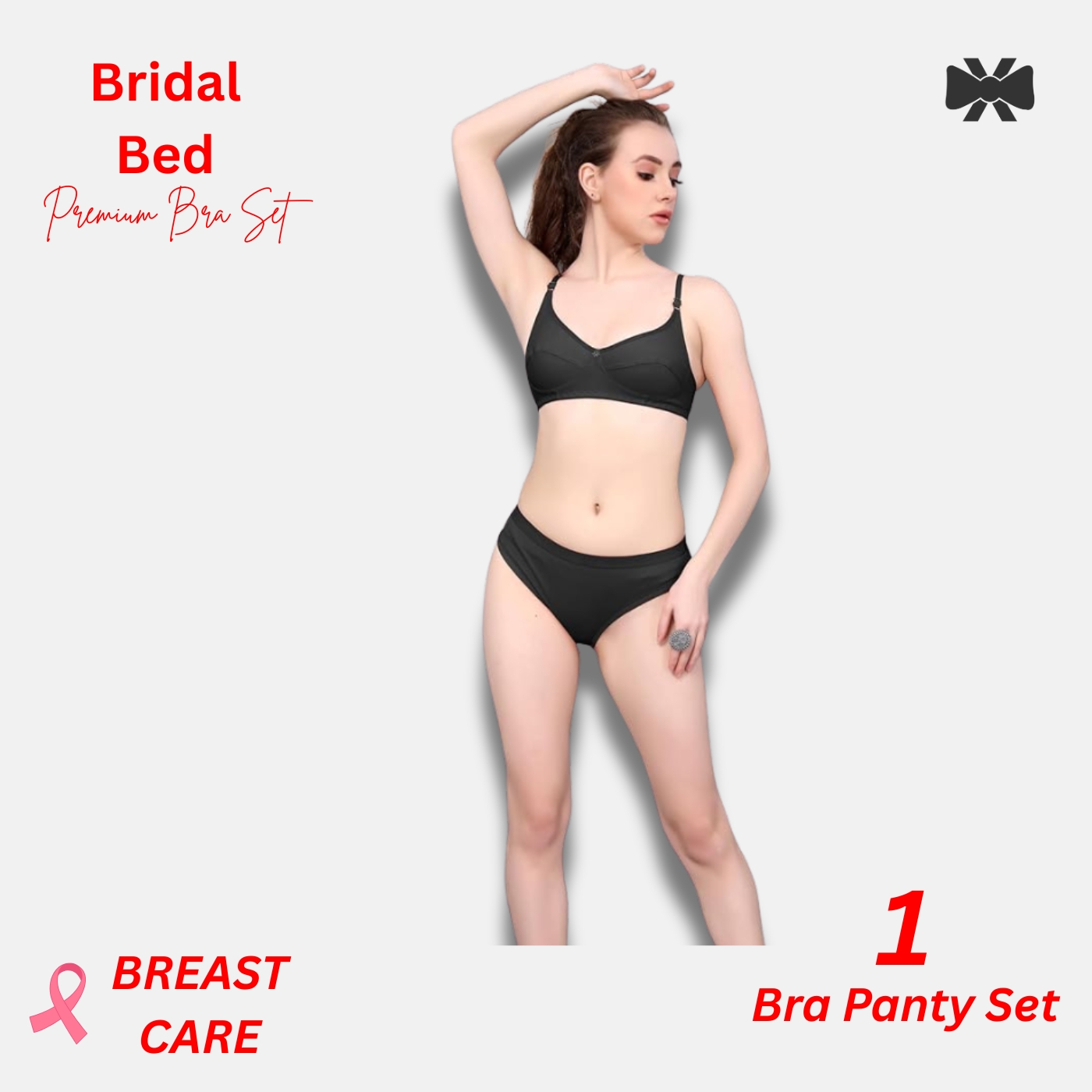 Women’s Everyday Soft Cotton Bra and Panty Combo – Gentle on Skin, Ideal for Daily Use