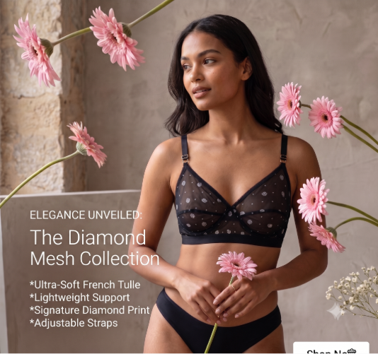 4 peace 4 Colorful Printed boil LIKE ME muslin  Cotton Bra – Soft & Stretchable Fabric